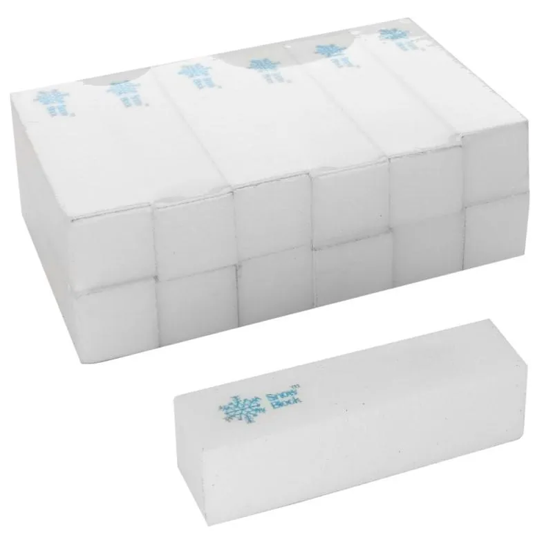 4 Way White Snow Buffer Blocks Case of 1000