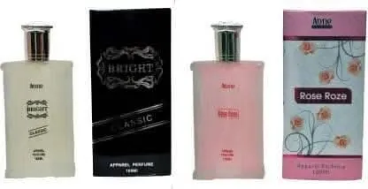 Aone Bright Classic and Rose Roze Perfume 100ml Each (Pack of 2 - Eau de Parfum)