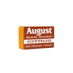 August "Citrus" Organic Bar Soap