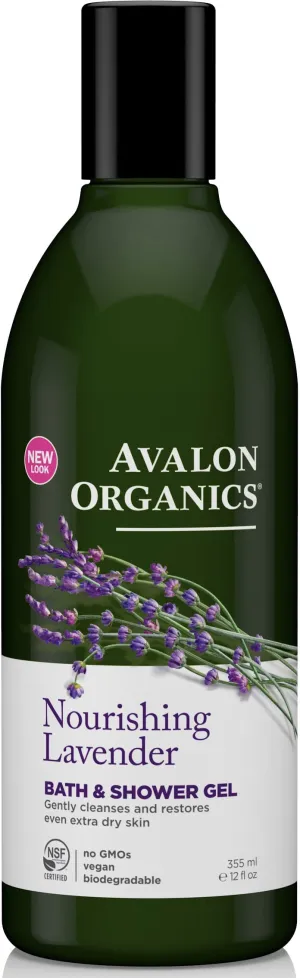 Avalon Organics Lavender Bath & Shower Gel, 350ml