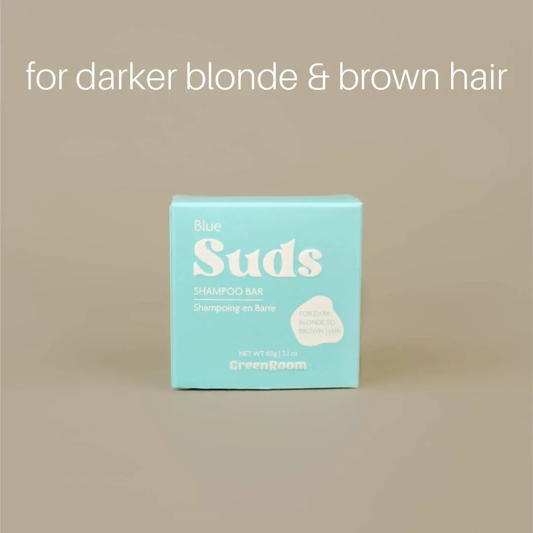 BLUE Suds Shampoo Bar - Dark Blonde to Brown Hair