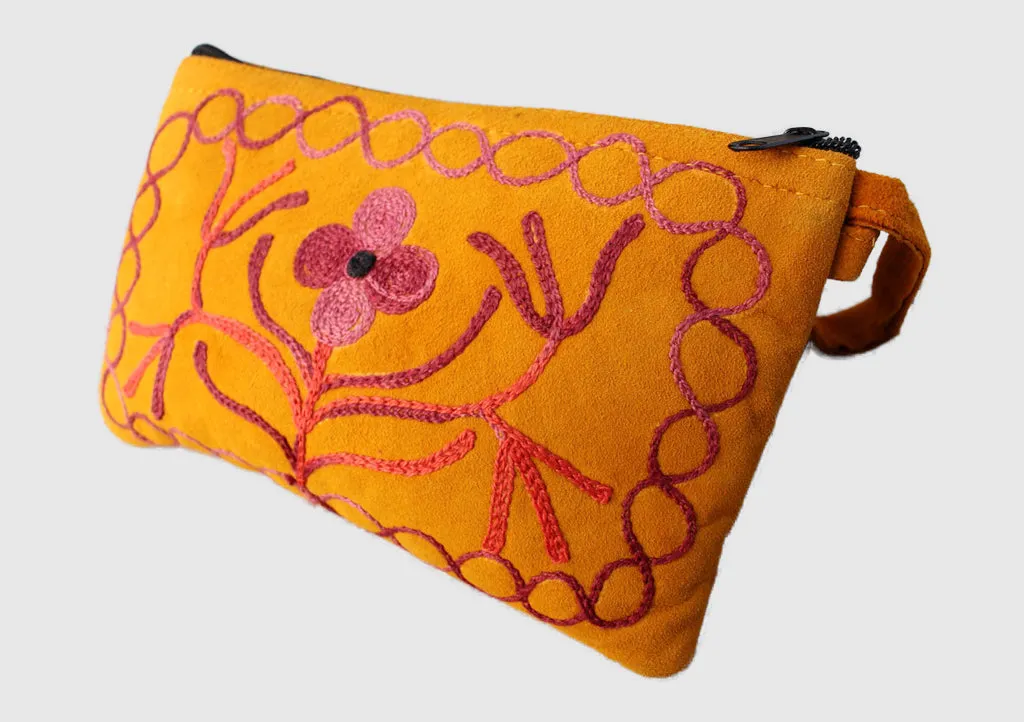 Flower Dream Soft Suede Women Purse