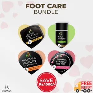 Foot Care Bundle ( Foot Powder, Healing Foot Balm, Peppermint Foot Soak, Brightening Foot Scrub )