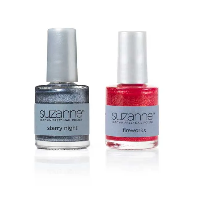 Holiday 10‐Toxin Free Nail Polish Duo - Fireworks   Starry Night