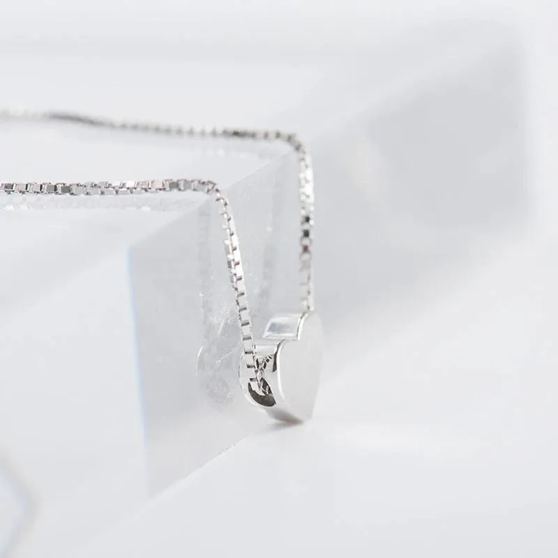 Minimalist Smooth Heart Shaped Necklace