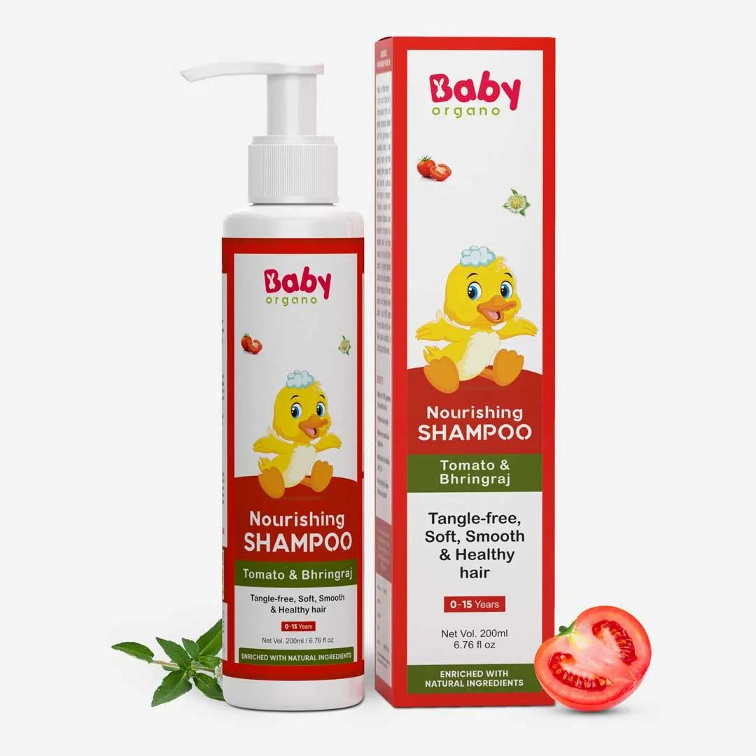 Nourishing Baby Shampoo | Tangle Free, Soft , Smooth & Healthy Hair (0 to 15 Years)