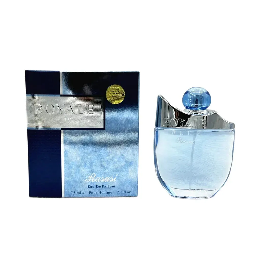 ROYALE BLUE RASANI Scented Pheromone Eau de Toilette Fragrance Original 2.5 Fl Oz