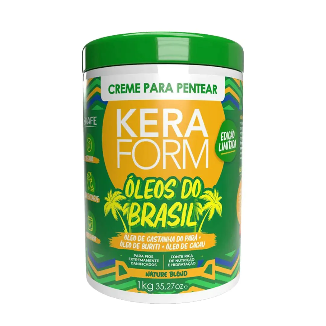 Skafe Keraform Óleos do Brasil Combing Cream 1Kg / 35.27 fl oz