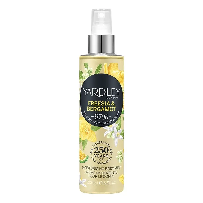 Yardley Freesia & Bergamot Fragrance Body Mist 200ml